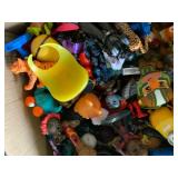 Box of action figures