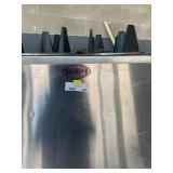 "Servolift Stainless steel spring loaded dish dispenser for 6"" plates/bowls"