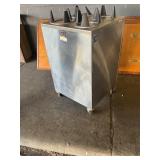 "Servolift Stainless steel spring loaded dish dispenser for 6"" plates/bowls"