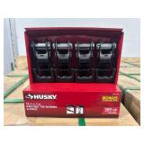 HUSKY Lot of 4 Cases of- 12 ft. x 1 in. Ratchet Tie Down with S Hook (4-Pack) (30 packs of 4 per case)