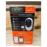 DEFIANT Lot of 6- Round Fingerprint Satin Nickel Electronic Single Cylinder Deadbolts Wi-Fi Enabled Powered by Hubspace