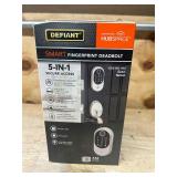 DEFIANT Lot of 6- Round Fingerprint Satin Nickel Electronic Single Cylinder Deadbolts Wi-Fi Enabled Powered by Hubspace