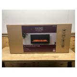 HOME DECORATORS COLLECTION 42 in. Wall Mount Electric Fireplace in Black