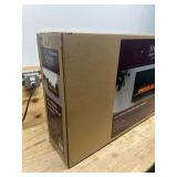 HOME DECORATORS COLLECTION 42 in. Wall Mount Electric Fireplace in Black