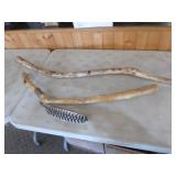 2 Walking Sticks with Stones