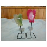 Crystals and Stone Angels on Stands