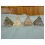4 Zebra Calcite Pyramids