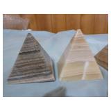 4 Zebra Calcite Pyramids