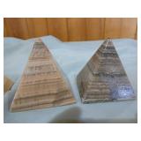 4 Zebra Calcite Pyramids