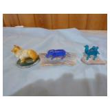 Miniature Animals on Stone Slabs