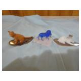 Miniature Animals on Stone Slabs