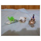 Miniature Animals on Stone Slabs