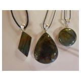 5 Labradorite Pendant Necklaces