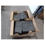Black Mosaic Hard Plastic Tiles