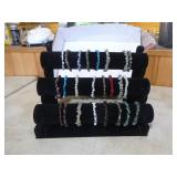 Chip Stone Bracelets on Display