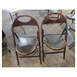 6 Vintage Brentwood Style Folding Chairs