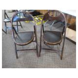 6 Vintage Brentwood Style Folding Chairs