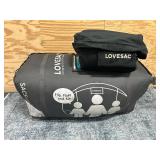 LOVESAC SuperSac with Shrink Kit and Cover- Black
