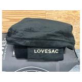 LOVESAC SuperSac with Shrink Kit and Cover- Black
