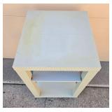 Used Two-Shelf Rolling Cart with Cream Finish