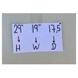 Used Two-Shelf Rolling Cart with Cream Finish