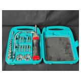 Tool Source 44-Piece Ratchet Screwdriver Set and Benchtop Pro Jigsaw with Scissors and Accessories