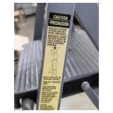 Set of 2 Step Ladders: Red 2-Step and Gray 3-Step