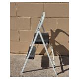 Set of Step Ladder and Aluminum Folding Ladder
