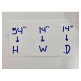 Set of Corner and Rolling Storage Shelves in White Metal