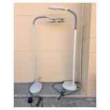 Set of 2 OttLite and Verilux Reading Floor Lamps with Adjustable Arms