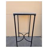 Metal Tile Top Accent Table with Mosaic Pattern