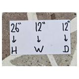 Metal Tile Top Accent Table with Mosaic Pattern