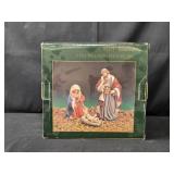 Hand-Painted Piece Porcelain Nativity Set