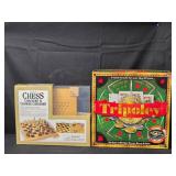 Rotating Tripoley Special Edition and Chess & Checkers Set