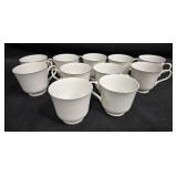 Set of Grace Concerto Fine China Cups with Cream and Sugar Set