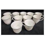 Set of Grace Concerto Fine China Cups with Cream and Sugar Set