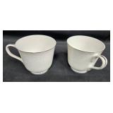 Set of Grace Concerto Fine China Cups with Cream and Sugar Set