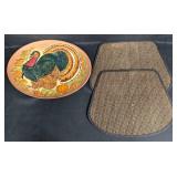 Collection of BBQ Tools and Thanksgiving Decor Items