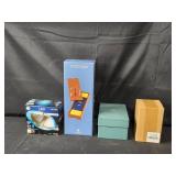Mixed Lot: Water Filter, LED Bulbs, Cribbage Game, and Glassware Set