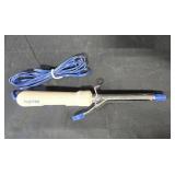 Collection of Vintage Hair Styling Tools including Hair Dryer and Curling Irons