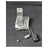 Panasonic Cordless Phone Set and Actiontec M1000 DSL Modem with Accessories & VTG Card Holder
