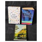 Collection of Books Including Health, Religion, and Fiction