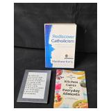 Collection of Books Including Health, Religion, and Fiction