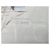 Signed Pair of Framed Art Prints - Golden Gate Bridge and Ducks