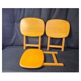 Set of 3 Foldable Wooden TV Trays