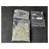 Collection of Beige Lamp Shades with Accessories