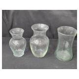 Collection of Glass Vases with Various Designs