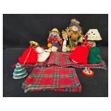 Holiday Decor Collection Including Nutcracker Figures and Festive Accessories