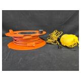 Portable Hand Lamp with Extension Cord and Reel Set