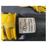 Portable Hand Lamp with Extension Cord and Reel Set